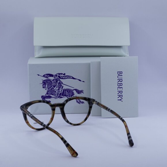 Burberry BE2429 4163 Cat Eye Eyeglasses 50mm – Check Sand - Picture 7 of 11